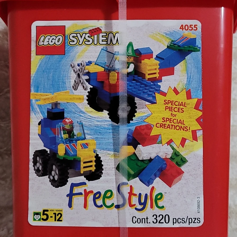 NEW RARE 1997 LEGO System 4055 SEALED Freestyle 320 Special Pieces Value Bucket